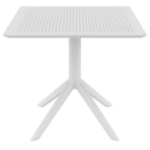 zougris-20.0244 SKY WHITE 80X80X74ΕΚ. ΤΡΑΠΕΖΙ ΠΟΛ/ΝΙΟΥ