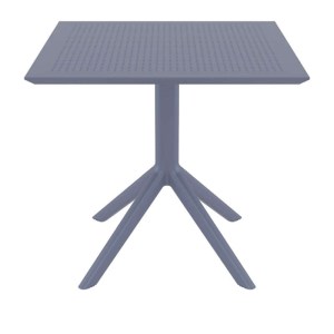 zougris-20.0245 SKY DARK GREY 80X80X74ΕΚ. ΤΡΑΠΕΖΙ ΠΟΛ/ΝΙΟΥ