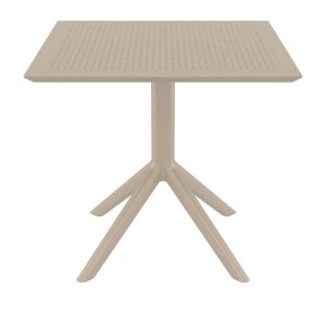 zougris-20.0247 SKY TAUPE 80X80X74ΕΚ. ΤΡΑΠΕΖΙ ΠΟΛ/ΝΙΟΥ