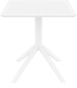 zougris-20.0252 SKY WHITE 70X70X74ΕΚ. ΤΡΑΠΕΖΙ ΠΟΛ/ΝΙΟΥ