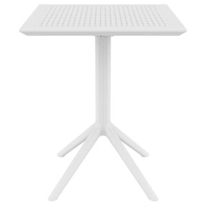 zougris-20.0280 SKY WHITE 60Χ60X74ΕΚ. ΤΡΑΠΕΖΙ ΠΤΥΣ/ΝΟ ΠΟΛ/ΝΙΟΥ
