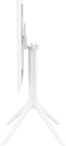 zougris-20.0280 SKY WHITE 60Χ60X74ΕΚ. ΤΡΑΠΕΖΙ ΠΤΥΣ/ΝΟ ΠΟΛ/ΝΙΟΥ