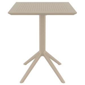 zougris-20.0281 SKY TAUPE 60Χ60X74ΕΚ. ΤΡΑΠΕΖΙ ΠΤΥΣ/ΝΟ ΠΟΛ/ΝΙΟΥ