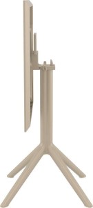 zougris-20.0281 SKY TAUPE 60Χ60X74ΕΚ. ΤΡΑΠΕΖΙ ΠΤΥΣ/ΝΟ ΠΟΛ/ΝΙΟΥ