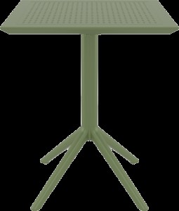 zougris-20.0291 SKY OL.GREEN 60Χ60X74ΕΚ. ΤΡΑΠΕΖΙ ΠΤΥΣ/ΝΟ ΠΟΛ/ΝΙΟΥ