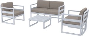 zougris-20.0446 MYKONOS SET 2ΘΕΣ.SILVER GREY/ΜΑΞ. BLACK(2ΘΕΣ.+2ΠΟΛ.+ΤΡΑΠ 65ΕΚ.)