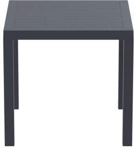 zougris-20.0522 ARES ΤΡΑΠΕΖΙ 80Χ80Χ75ΕΚ. DARK GREY ΠΟΛ/ΝΙΟΥ