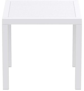 zougris-20.0524 ARES ΤΡΑΠΕΖΙ 80Χ80Χ75ΕΚ. WHITE ΠΟΛ/ΝΙΟΥ