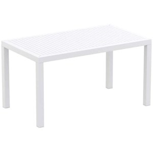 zougris-20.0534 ARES ΤΡΑΠΕΖΙ 140Χ80Χ75ΕΚ. WHITE ΠΟΛ/ΝΙΟΥ
