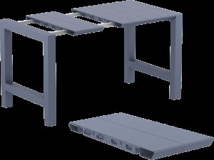 zougris-20.0626 VEGAS BAR DARK GREY 100X100/140ΕΚ. ΕΠΕΚΤ. ΠΟΛ/ΝΙΟΥ