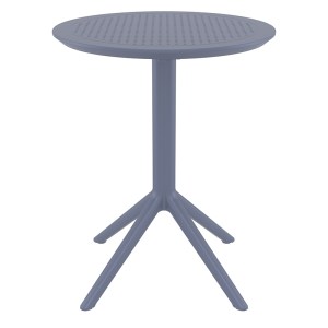 zougris-20.0728 SKY DARK GREY Φ60X74ΕΚ. ΤΡΑΠΕΖΙ ΠΤΥΣ/ΝΟ ΠΟΛ/ΝΙΟΥ