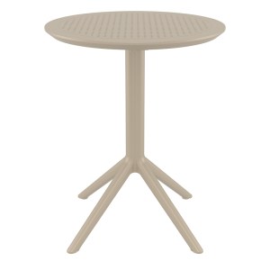 zougris-20.0729 SKY TAUPE Φ60X74ΕΚ. ΤΡΑΠΕΖΙ ΠΤΥΣ/ΝΟ ΠΟΛ/ΝΙΟΥ