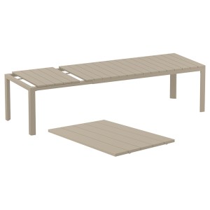 zougris-20.0806 ATLANTIC TAUPE 100X210/280Χ76ΕΚ. ΕΠΕΚΤ.ΤΡΑΠΕΖΙ ΠΟΛ/ΝΙΟΥ