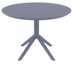 zougris-20.0810 SKY DARK GREY Φ105X74ΕΚ. ΤΡΑΠΕΖΙ ΠΟΛ/ΝΙΟΥ