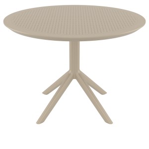 zougris-20.0811 SKY TAUPE Φ105X74ΕΚ. ΤΡΑΠΕΖΙ ΠΟΛ/ΝΙΟΥ