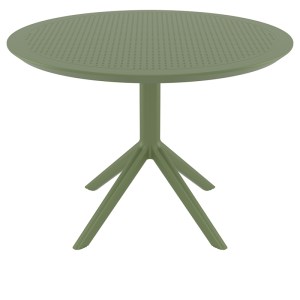 zougris-20.0812 SKY OLIVE GREEN Φ105X74ΕΚ. ΤΡΑΠΕΖΙ ΠΟΛ/ΝΙΟΥ