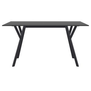 zougris-20.0827 MAX ΤΡΑΠΕΖΙ 140X80Χ74ΕΚ. BLACK LAMINATE 12MM