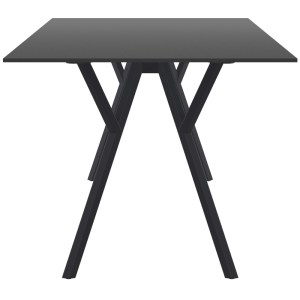 zougris-20.0827 MAX ΤΡΑΠΕΖΙ 140X80Χ74ΕΚ. BLACK LAMINATE 12MM