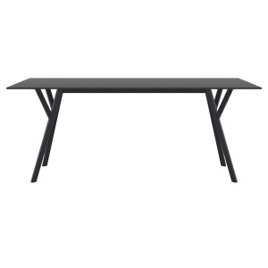 zougris-20.0829 MAX ΤΡΑΠΕΖΙ 180X90Χ74ΕΚ. BLACK LAMINATE 12MM
