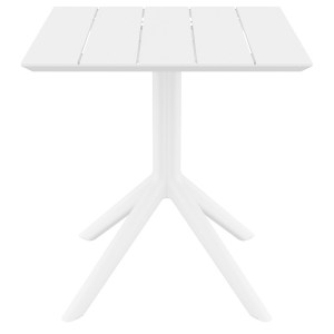 zougris-20.0861 PARIS WHITE 70X70X74ΕΚ. ΤΡΑΠΕΖΙ ΠΟΛ/ΝΙΟΥ
