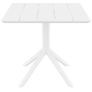 zougris-20.0865 PARIS WHITE 80X80X74ΕΚ. ΤΡΑΠΕΖΙ ΠΟΛ/ΝΙΟΥ