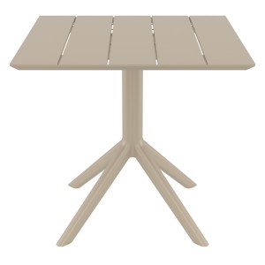 zougris-20.0868 PARIS TAUPE 80X80X74ΕΚ. ΤΡΑΠΕΖΙ ΠΟΛ/ΝΙΟΥ
