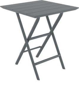 zougris-20.0892 HELEN DARK GREY 60Χ60X74ΕΚ. ΤΡΑΠΕΖΙ ΠΤΥΣ/ΝΟ ΠΟΛ/ΝΙΟΥ