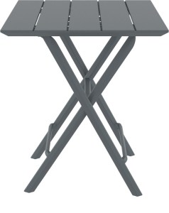 zougris-20.0892 HELEN DARK GREY 60Χ60X74ΕΚ. ΤΡΑΠΕΖΙ ΠΤΥΣ/ΝΟ ΠΟΛ/ΝΙΟΥ