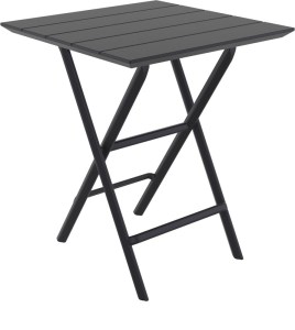 zougris-20.0893 HELEN BLACK 60Χ60X74ΕΚ. ΤΡΑΠΕΖΙ ΠΤΥΣ/ΝΟ ΠΟΛ/ΝΙΟΥ