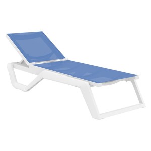 zougris-20.0934.2 RIO PRO ΞΑΠΛΩΣΤΡΑ WHITE/BLUE ΠΟΛ/ΝΙΟΥ 190X70X33ΕΚ.