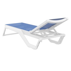 zougris-20.0934.2 RIO PRO ΞΑΠΛΩΣΤΡΑ WHITE/BLUE ΠΟΛ/ΝΙΟΥ 190X70X33ΕΚ.