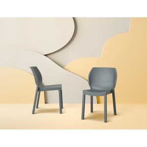 zougris-20.0936.2 NORA DARK GREY ΚΑΡΕΚΛΑ ΠΟΛ/ΝΙΟΥ 51X59X80ΕΚ.