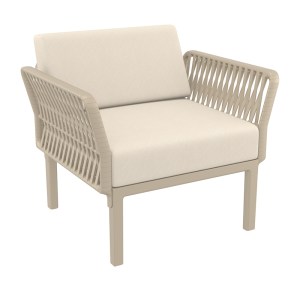 zougris-20.0939.3S PORTOFINO LOUNGE ΠΟΛΥΘΡΟΝΑ TAUPE/ΜΑΞ. BEIGE ΠΟΛ/ΝΙΟΥ 90X80Χ69ΕΚ.