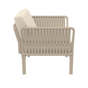 zougris-20.0939.3S PORTOFINO LOUNGE ΠΟΛΥΘΡΟΝΑ TAUPE/ΜΑΞ. BEIGE ΠΟΛ/ΝΙΟΥ 90X80Χ69ΕΚ.