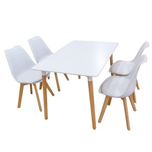zougris-20.9908 ΣΕΤ ΤΡΑΠΕΖΑΡΙΑΣ LOGAN PLUS WHITE RANDY 5ΤΜΧ 120Χ80X72ΕΚ.