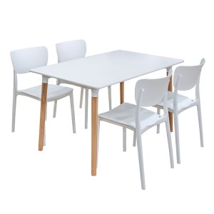 zougris-20.9909 ΣΕΤ ΤΡΑΠΕΖΑΡΙΑΣ MONNA WHITE RANDY 5ΤΜΧ 120Χ80X72ΕΚ.