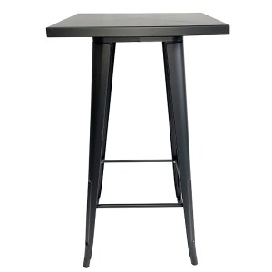 zougris-24.0217 TEXAS ΜΠΑΡ ΜΑΥΡΟ ΜΑΤ ΤΡΑΠΕΖΙ 60Χ60Χ103ΕΚ.