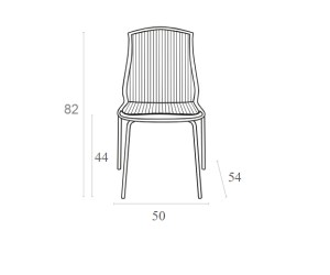 zougris-32.0068 ALLEGRA CLEAR TRANSP. ΚΑΡΕΚΛΑ 50Χ54Χ82ΕΚ.