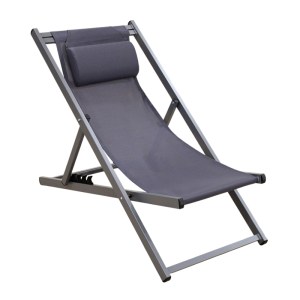 zougris-34.0047.1 DEVIN ΣΕΖΛΟΝΓΚ GREY ΑΛΟΥΜΙΝΙΟΥ 58X95-102X78-95ΕΚ.