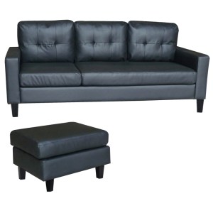 Zougris - 40.0068 LIANA S BLACK PVC ΓΩΝΙΑ 185Χ126X84ΕΚ.