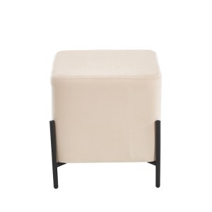 Zougris - 40.0145 BELLA/S ΣΚΑΜΠΟ BEIGE VELVET ΥΦΑΣΜΑ 36X36Χ38ΕΚ.