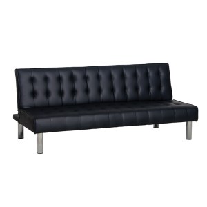 zougris-40.0204 STATE BLACK PU ΚΑΝΑΠΕΣ-ΚΡΕΒΑΤΙ 180X79ΕΚ.