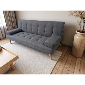 Zougris - 40.0206 MERYL GREY ΥΦΑΣΜΑ ΚΑΝΑΠΕΣ/ΚΡΕΒΑΤΙ 170X81X74ΕΚ.