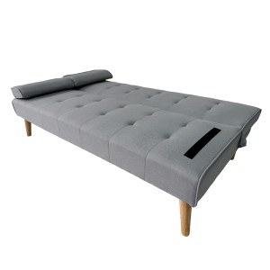 zougris-40.0206.2 MERYL LIGHT GREY ΥΦΑΣΜΑ ΚΑΝΑΠΕΣ ΚΡΕΒΑΤΙ 170X81X74ΕΚ.