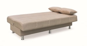 zougris-40.0302 FELINA LIGHT BROWN ΥΦΑΣΜΑ 3ΘΕΣΙΟΣ ΚΑΝΑΠΕΣ/ΚΡΕΒΑΤΙ ΜΕ ΑΠΟΘ.ΧΩΡΟ 180X90ΕΚ.