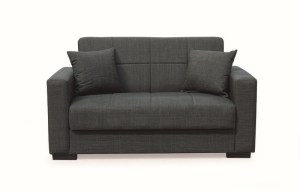 zougris-40.0312 ROVER DARK GREY ΥΦΑΣΜΑ 2ΘΕΣΙΟΣ ΚΑΝΑΠΕΣ/ΚΡΕΒΑΤΙ ΜΕ ΑΠΟΘ.ΧΩΡΟ 150Χ80ΕΚ.