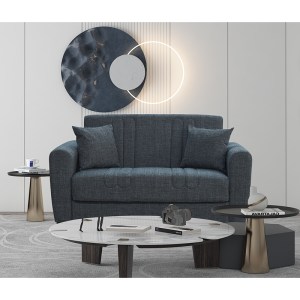 zougris-40.0313 MELINA DARK GREY ΥΦΑΣΜΑ 2ΘΕΣΙΟΣ ΚΑΝΑΠΕΣ/ΚΡΕΒΑΤΙ ΜΕ ΑΠΟΘ.ΧΩΡΟ 150Χ80ΕΚ.