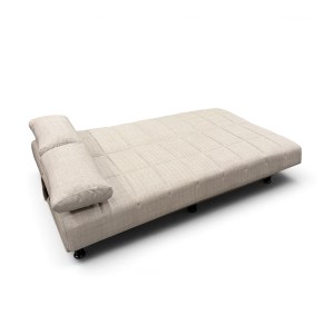 zougris-40.0316 NELY LIGHT BROWN ΥΦΑΣΜΑ 3ΘΕΣΙΟΣ ΚΑΝΑΠΕΣ/ΚΡΕΒΑΤΙ ΜΕ ΑΠΟΘ.ΧΩΡΟ 190X88X82ΕΚ.
