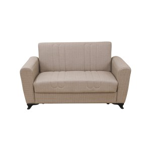 zougris-40.0322 MELINA LIGHT BROWN ΥΦΑΣΜΑ 2ΘΕΣΙΟΣ ΚΑΝΑΠΕΣ/ΚΡΕΒΑΤΙ ΜΕ ΑΠΟΘ.ΧΩΡΟ 156Χ80Χ88ΕΚ.