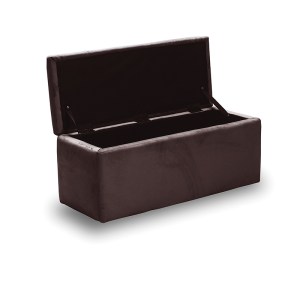 zougris-40.0610 LIDO ΣΚΑΜΠΟ VELVET BROWN ΜΕ ΑΠΟΘ. ΧΩΡΟ 101X41X42ΕΚ.